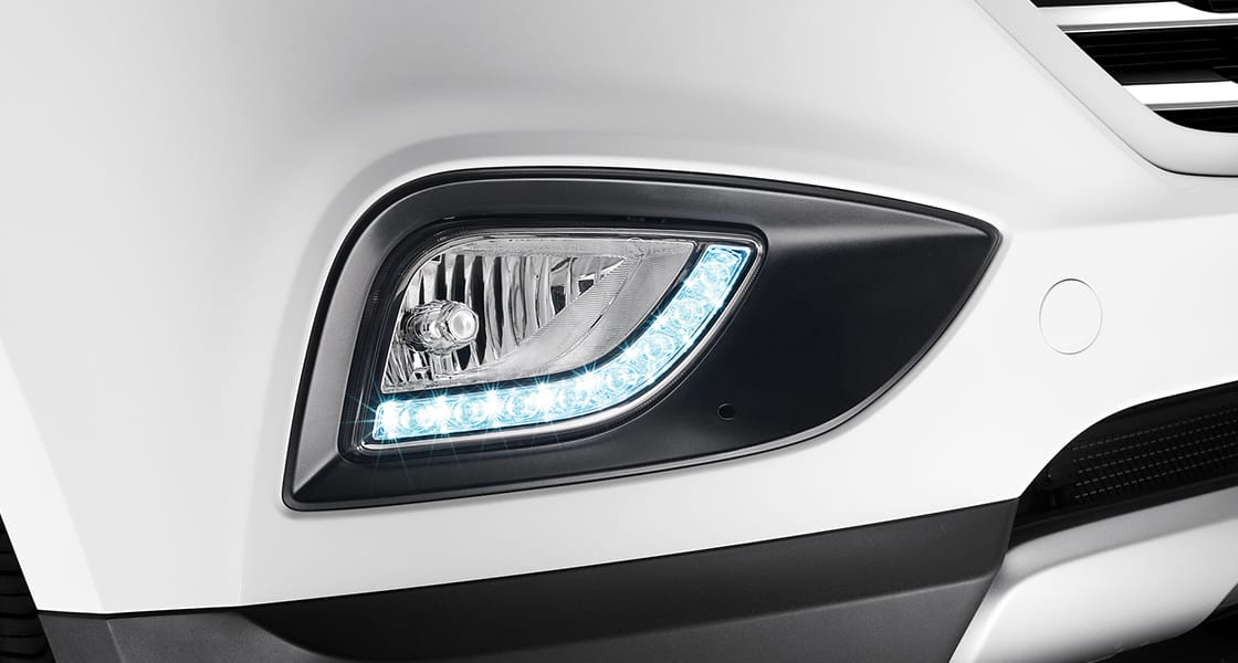 Right front fog light on