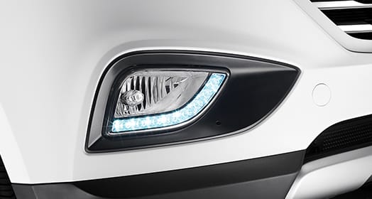 Right front fog light on