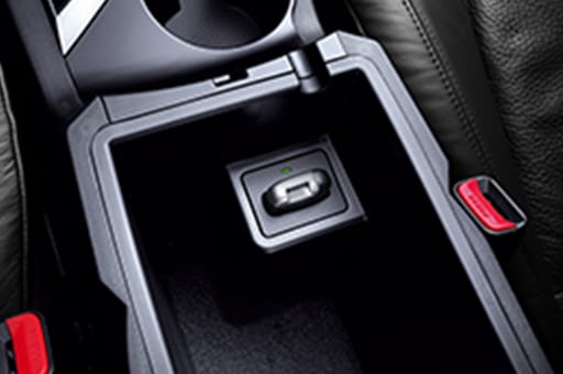 Floor console opened