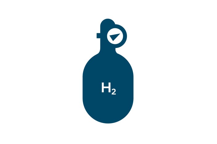 Hydrogen tank icon