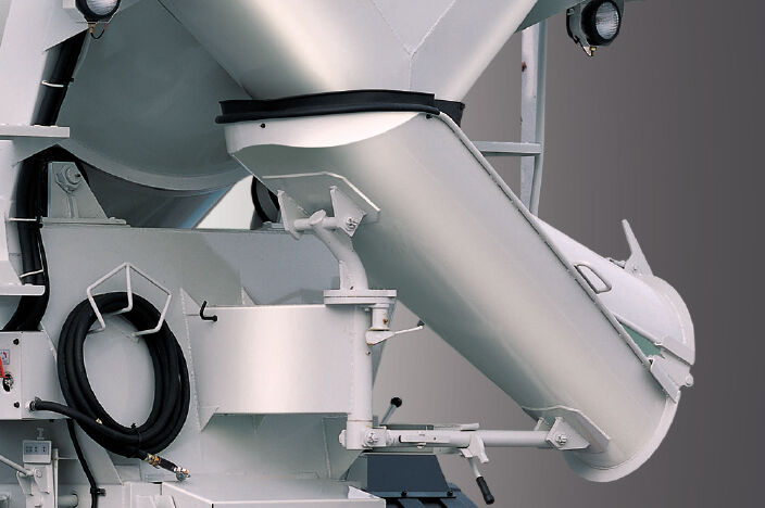 image of mixer truck's chute