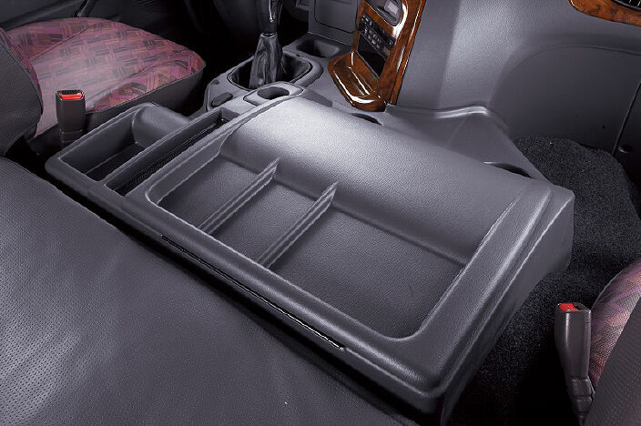 center console box beside of driver seat