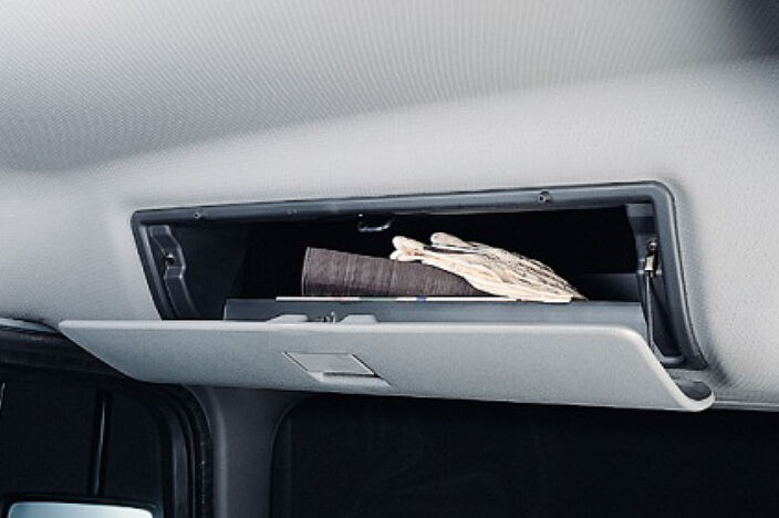 overhead console box is opened