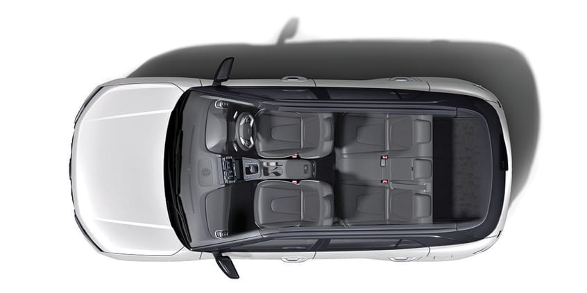 Black monotone car seat