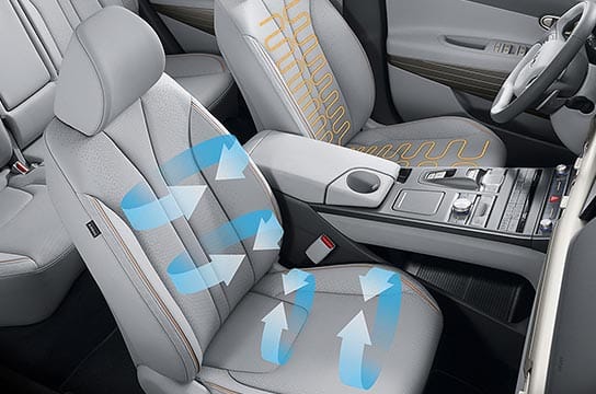 front ventilated / heated seat