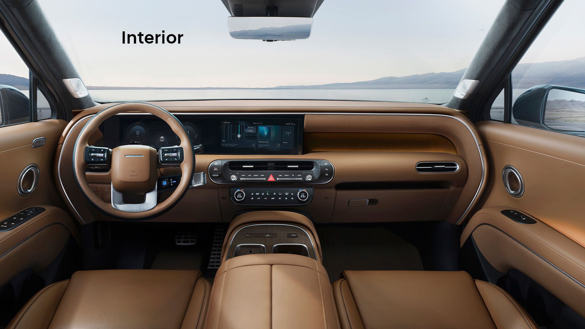 The all-new PALISADE interior, showing the center console