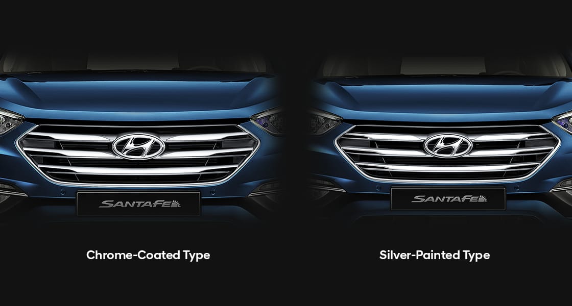 Closer view of radiator grille