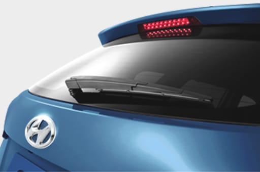 Closer view of rear wiper
