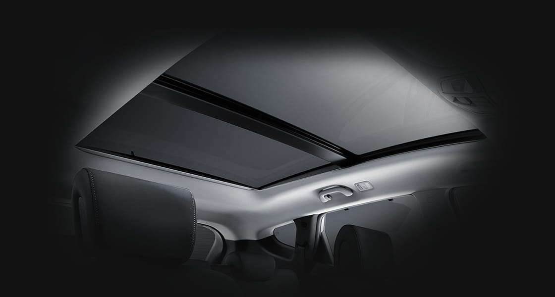 Panorama sunroof closed