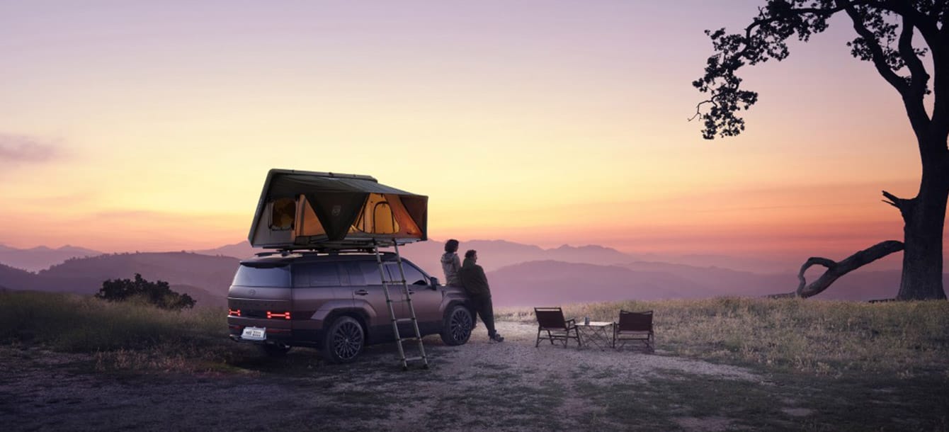 Santa Fe at a camping site