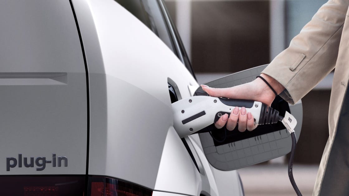 santafe Plug-in Hybrid charging port