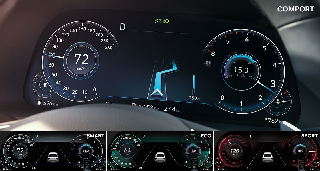 Sonata 7˝cluster / 10.25˝navigation