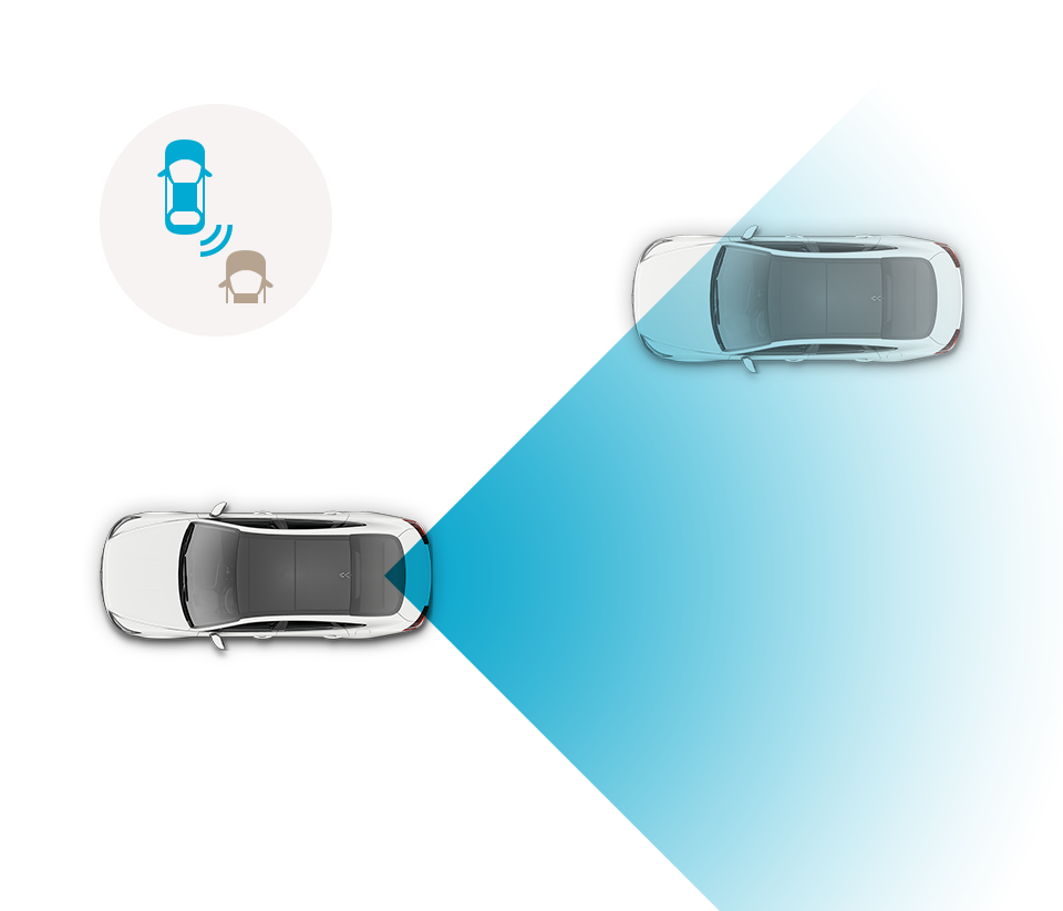 Blind-spot collision-avoidance assist (BCA)