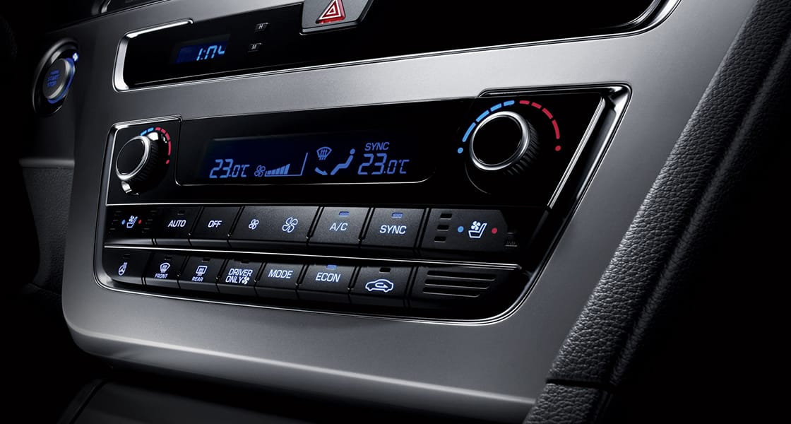 Center fascia area with control buttons