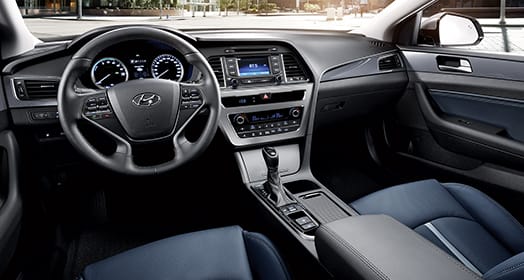 Panoramic view of front interior with cockpit area