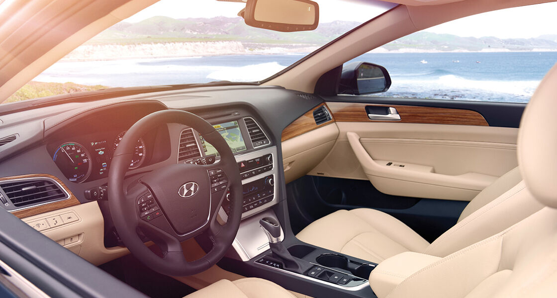 Full view of front interior