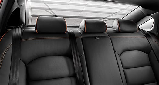 Rear seat interior