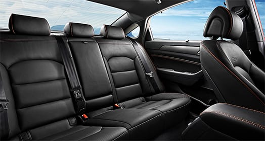 Rear seats interior from passenger's viewpoint