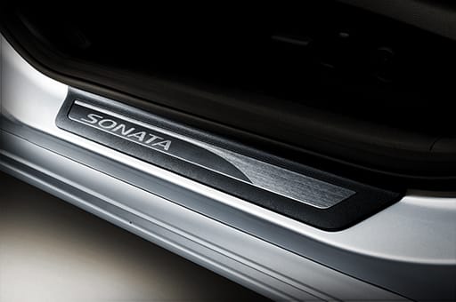 Door scuffs with Sonata logo