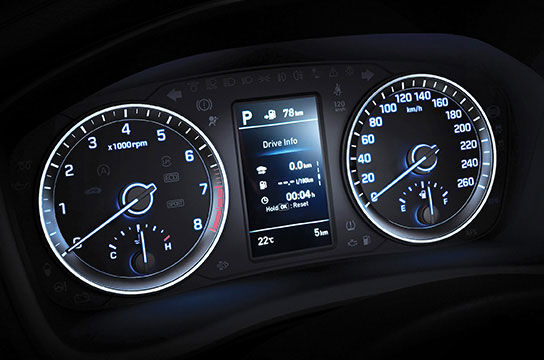 4.2” color LCD supervision cluster