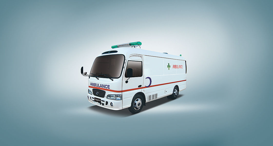 image of front appearance of ambulance