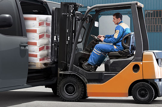 Forklift accessible