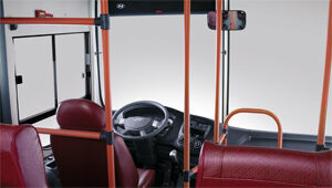 image of super aero city handrails around driver seat