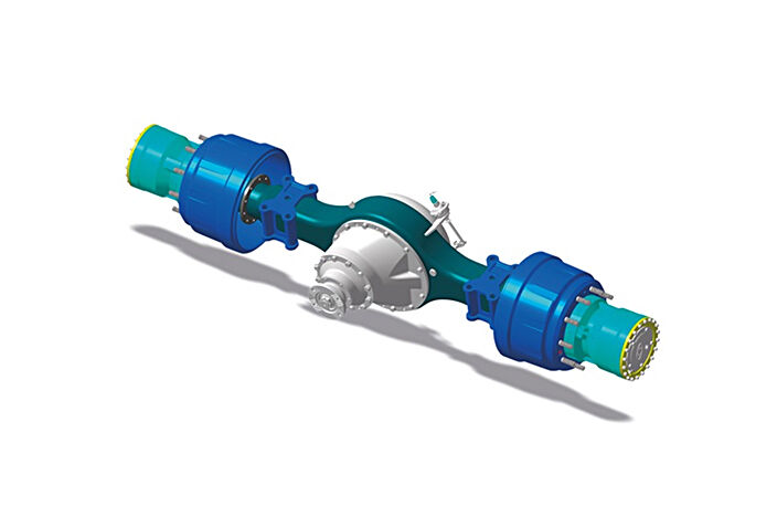 rear exle and 2 hubs