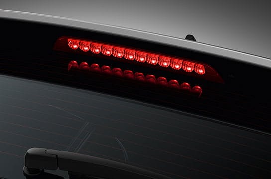 LED rear combination lamps light on