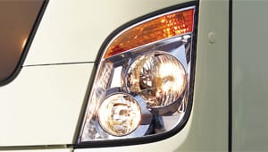 image of universe bus front head lamp