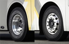 image of universe bus aluminum wheel cover