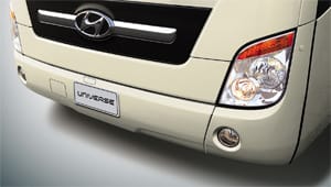 image of universe bus front bumper and fog lamp
