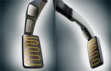 Stylish 3 section outside rear view mirror