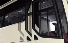 image of universe bus swing out entrance door