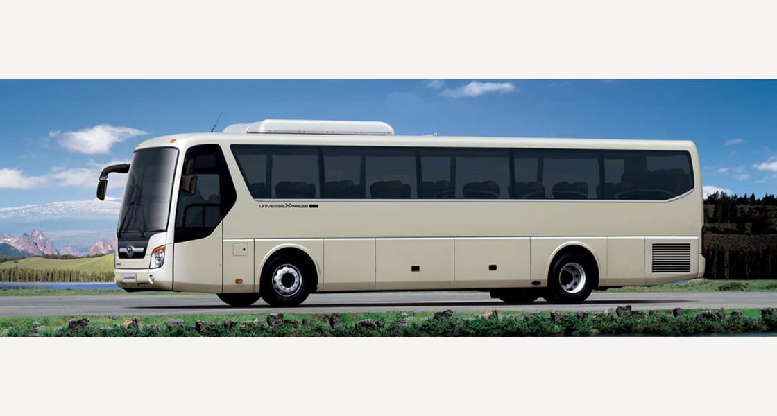 image of universe bus side view