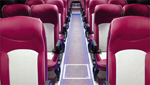 image of universe bus aisle led floor lamp