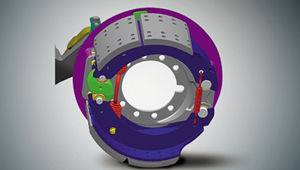 image of universe bus drum brake part
