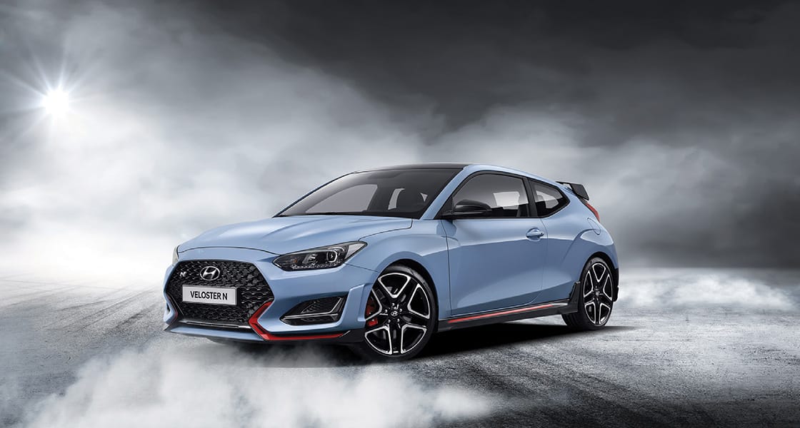 Side front view of Veloster N