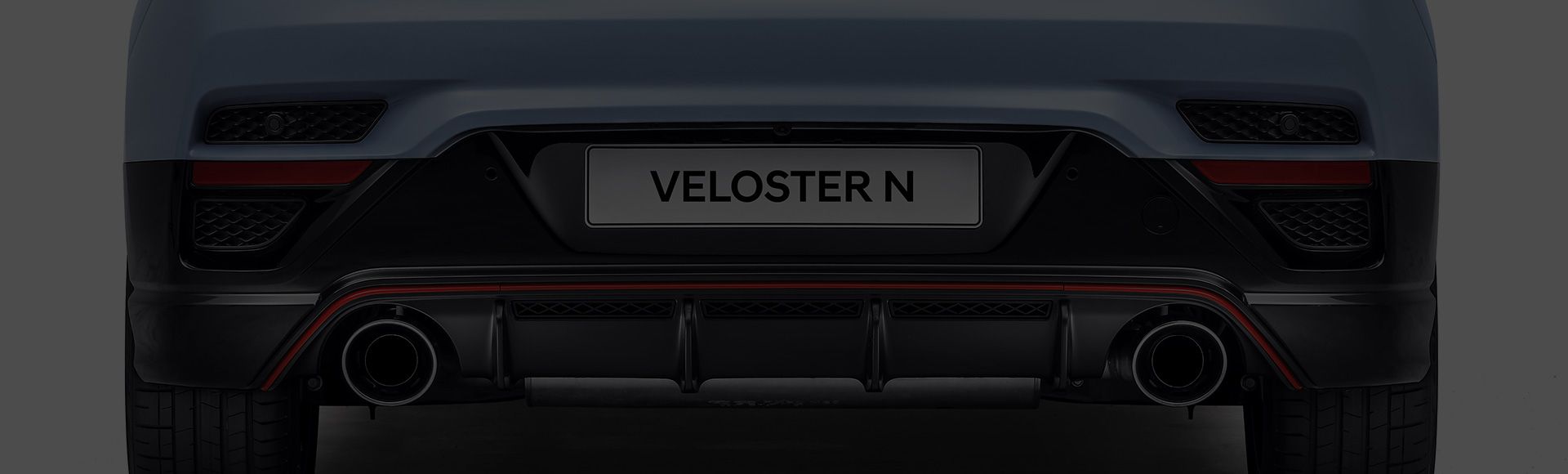 Rear view of Veloster N