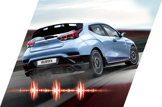 Sporty exhaust sound