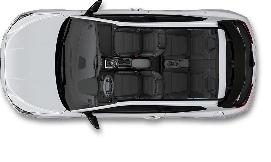 مقعد السيارة السوداء