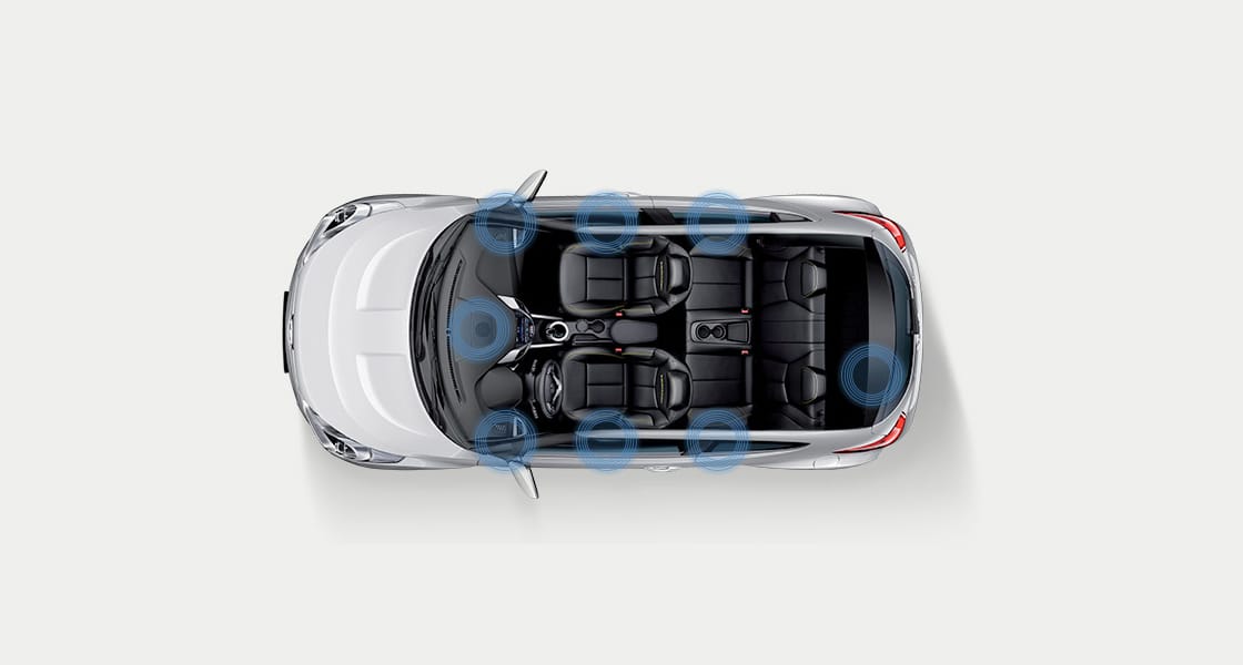 Top view of interior