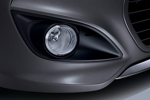 Closer view of fog lamp