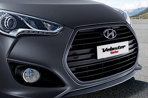 Closer view of radiator grille