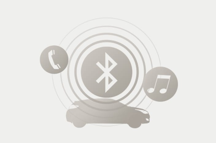 Side view veloster with bluetooth icon