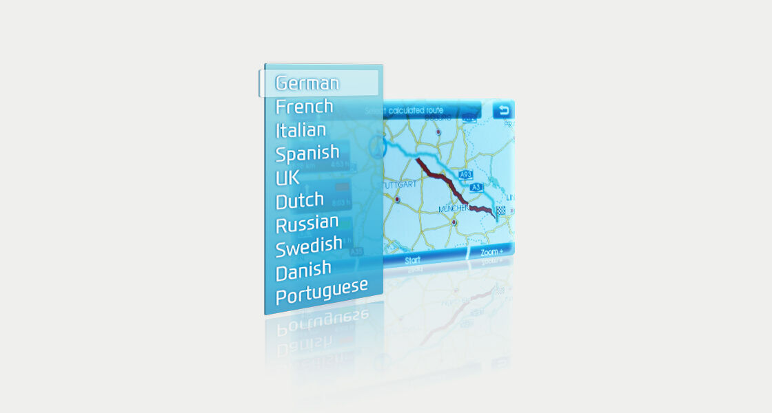 Navigation with LCD screen