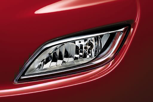 Closer view of fog lamp