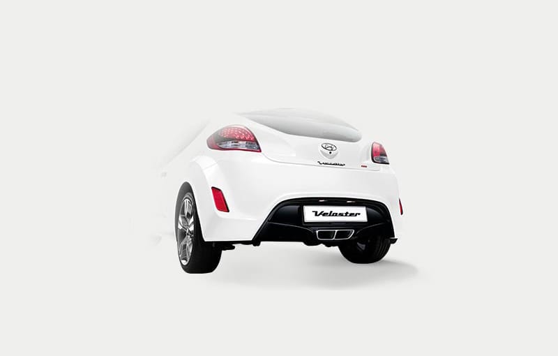 Lower view of Veloster rear part