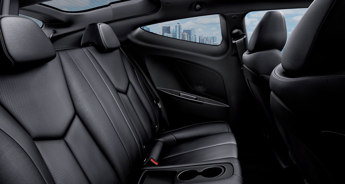 black color rear seats interior