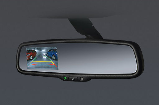 Sistema de visualización de la cámara trasera en el espejo retrovisor